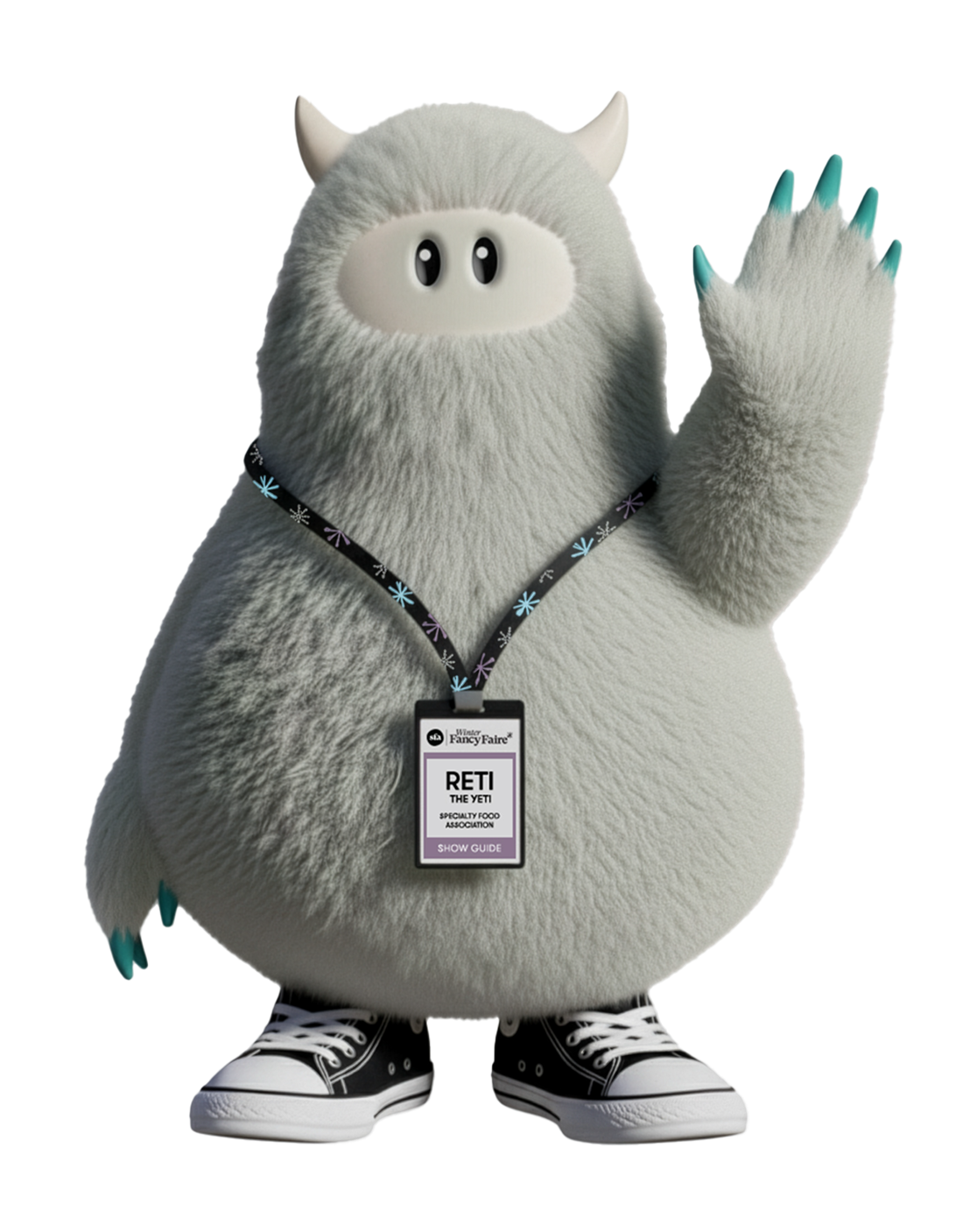 Reti Yeti waving hello